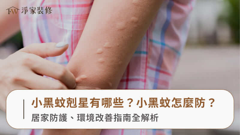 小黑蚊剋星有哪些？小黑蚊怎麼防？居家防護、環境改善指南全解析